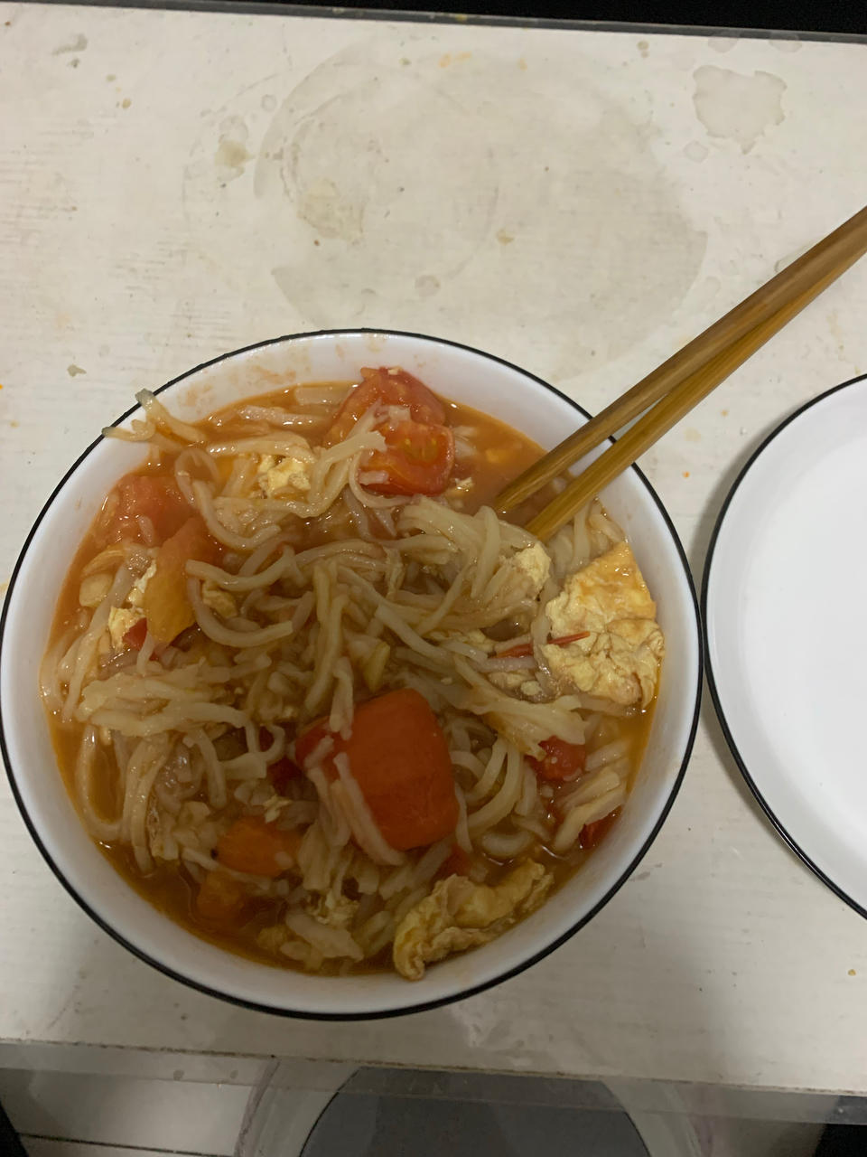 西红柿鸡蛋烩饼