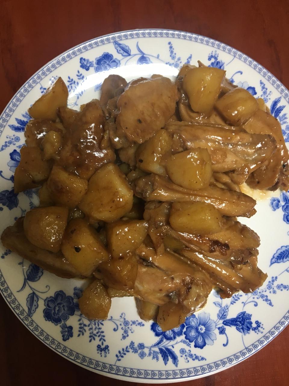 土豆焖鸡腿