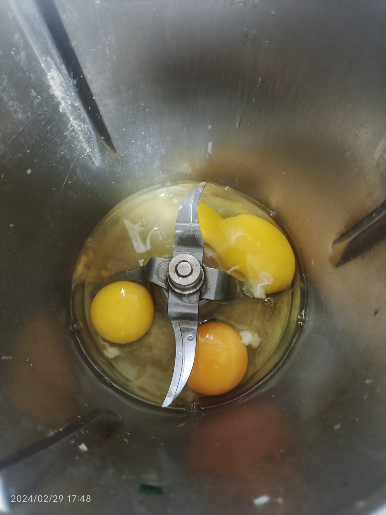 菠菜蒸鸡蛋的做法 步骤3