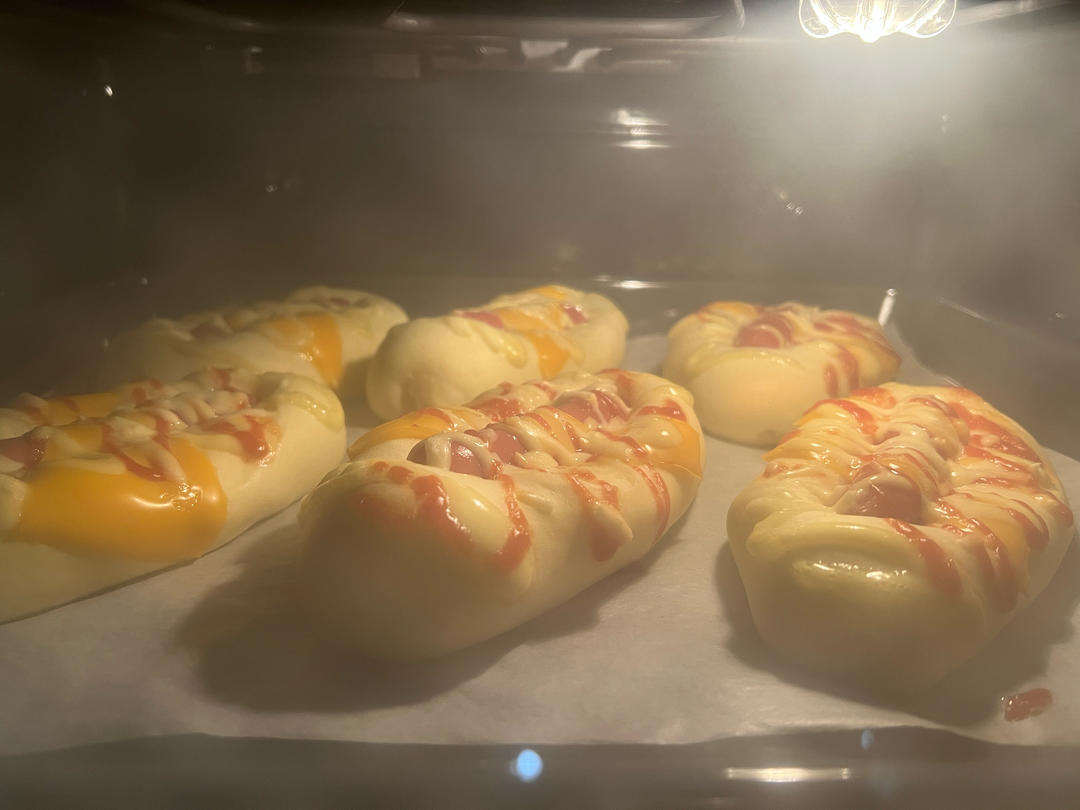 美味的香肠面包