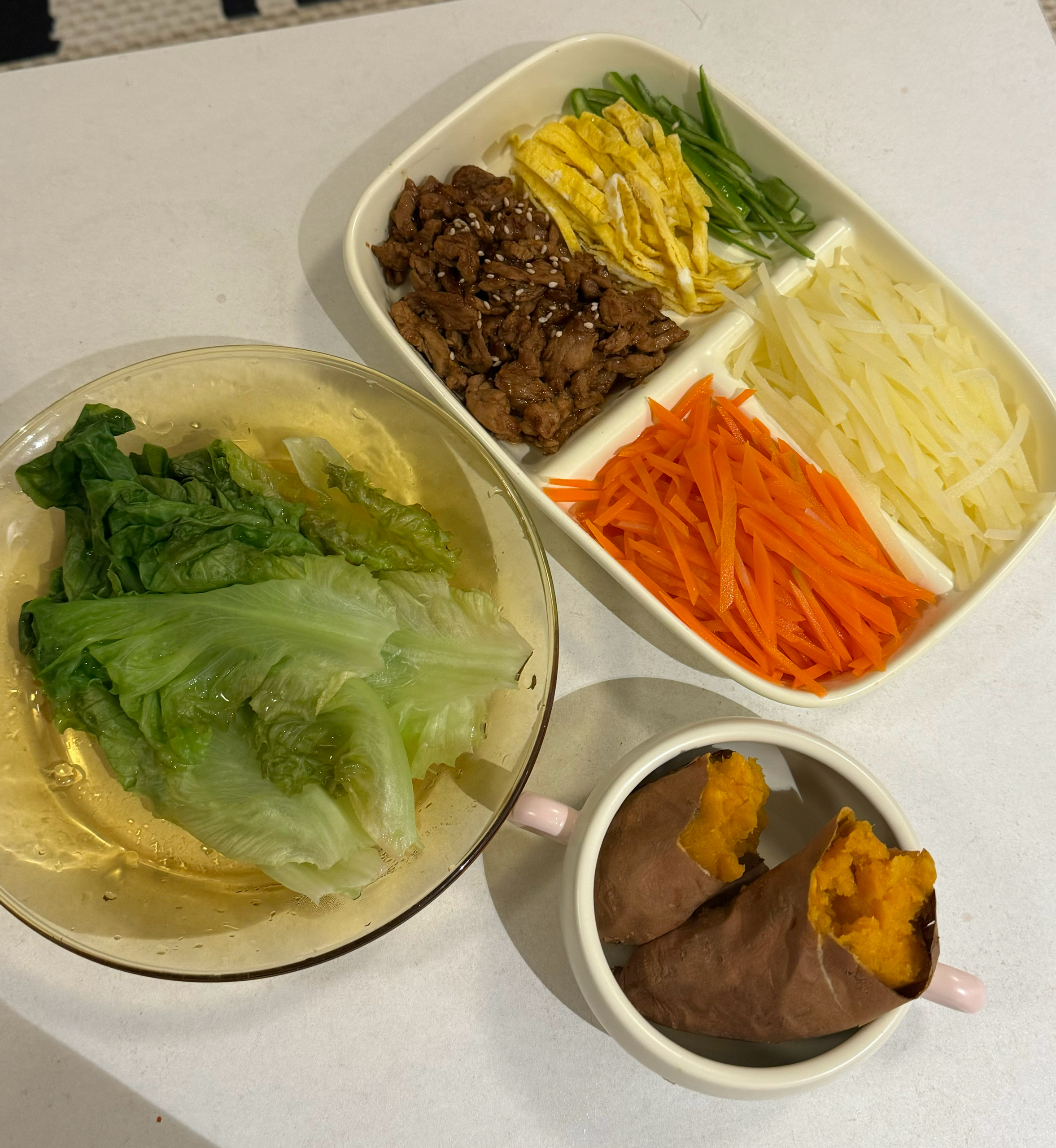 🥙京酱肉丝减脂版生菜卷的做法 步骤7