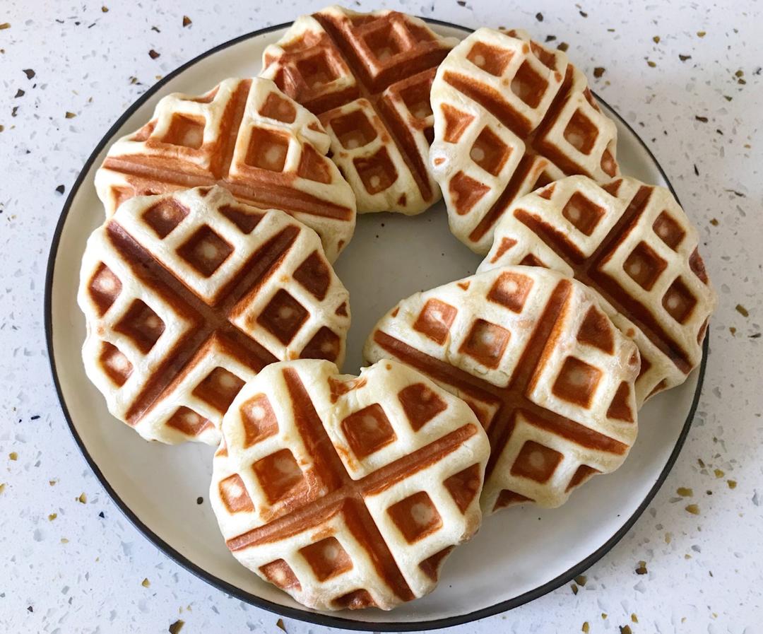 花生酱肉松华夫饼