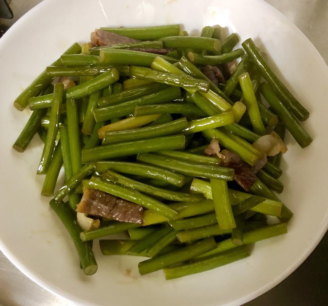 蒜苗(蒜苔)炒肉