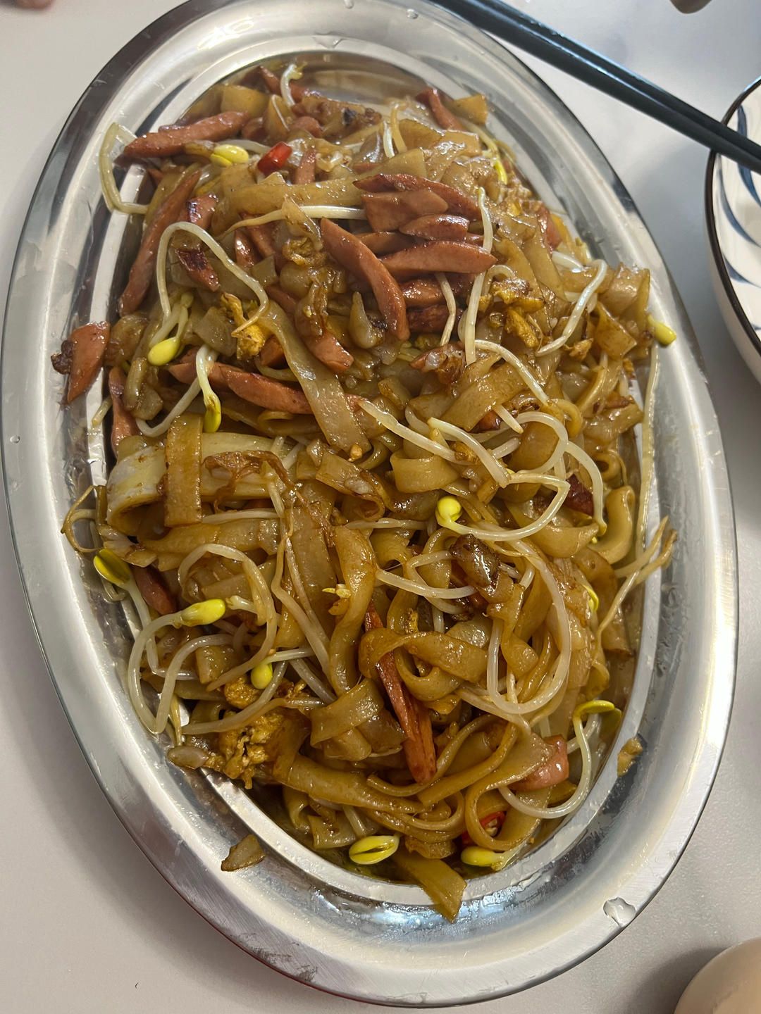 路边摊的炒河粉