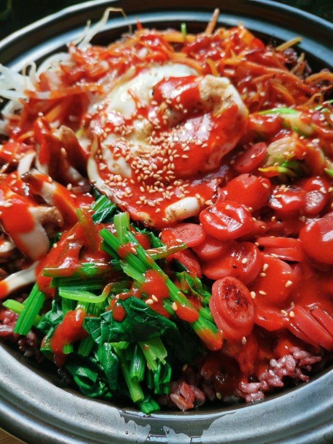 家庭版 简易 石锅/铁锅 韩式拌饭