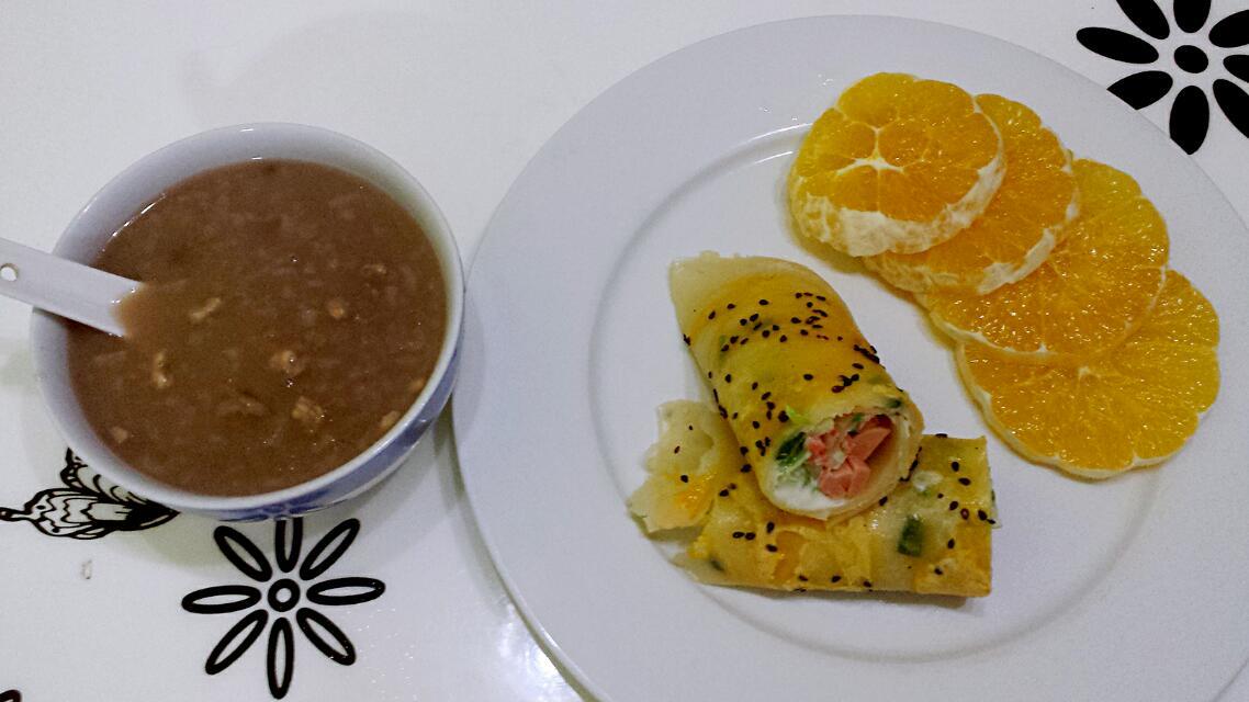 早餐鸡蛋煎饼