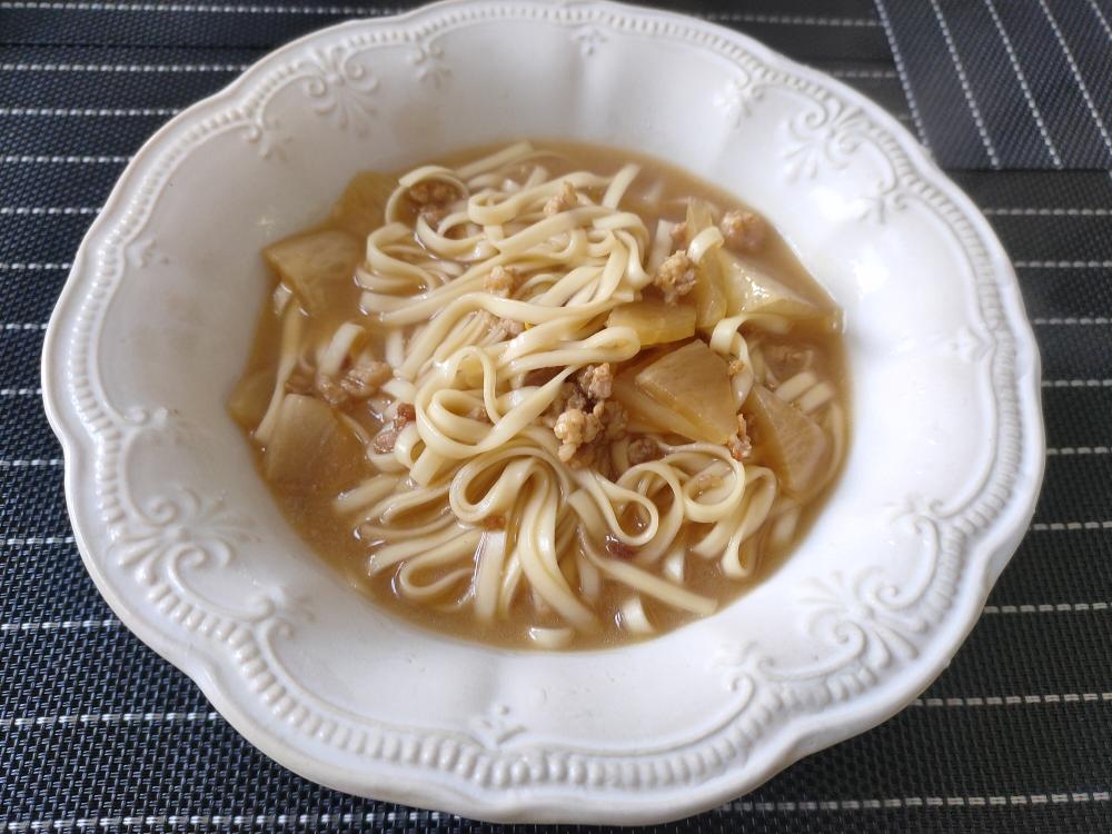 酸萝卜肉末面的做法