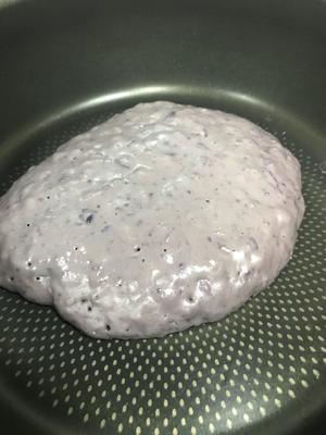平底锅版紫薯华夫的做法 步骤3
