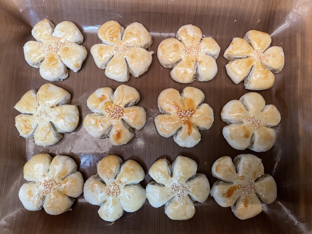 年味儿零食：白莲蓉梅花酥——来自下厨房啊呜的配方