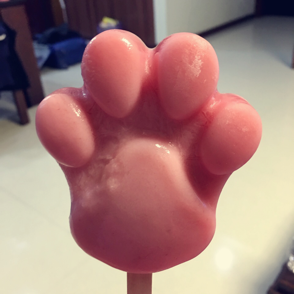 火炼做的爪爪冰棍