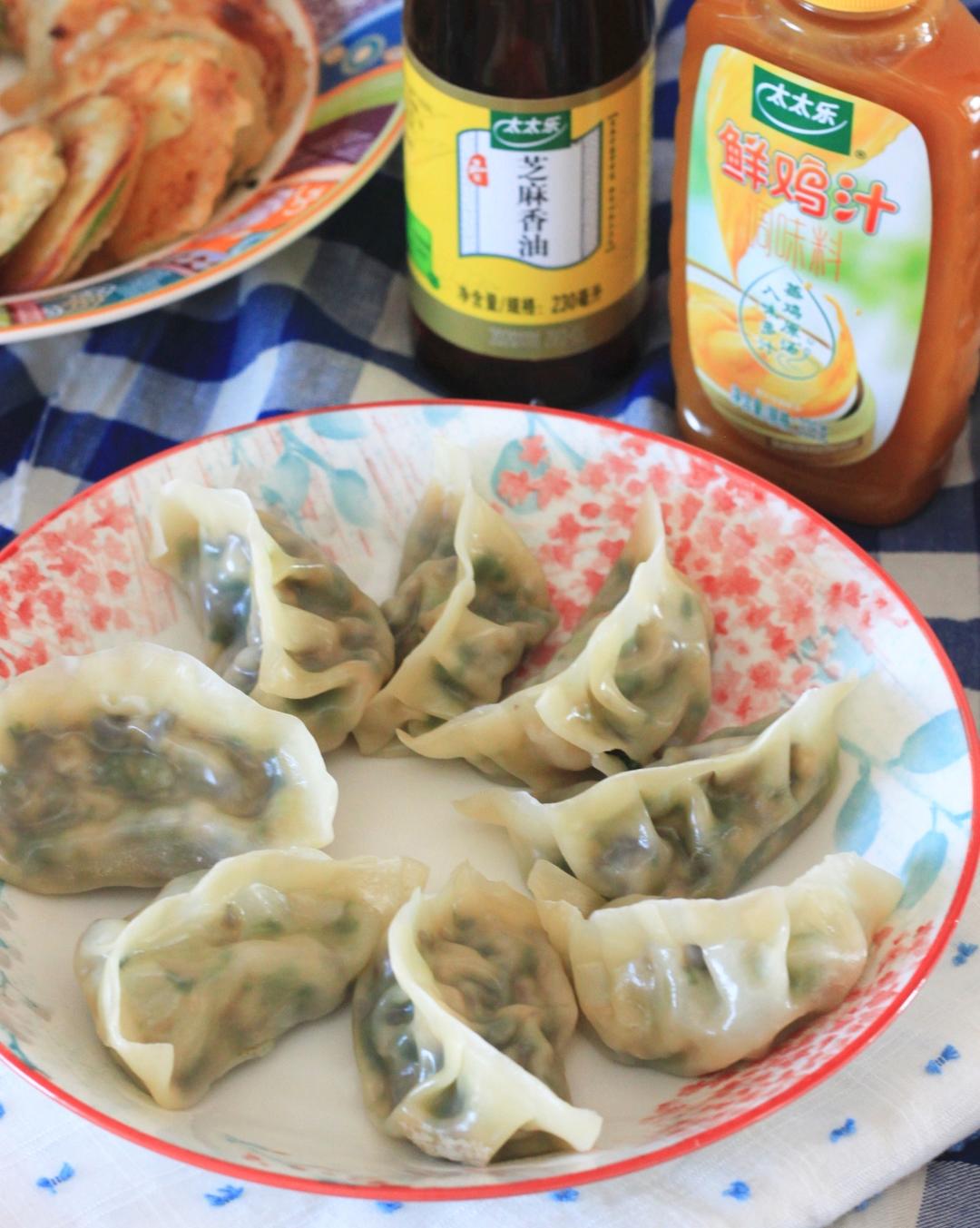 鲜美|香菇小白菜蒸饺♥太太乐鲜鸡汁芝麻香油的做法