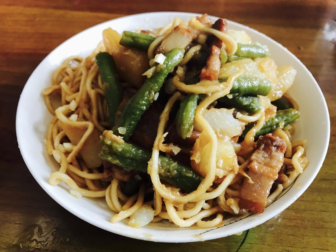 扁豆土豆焖面的做法