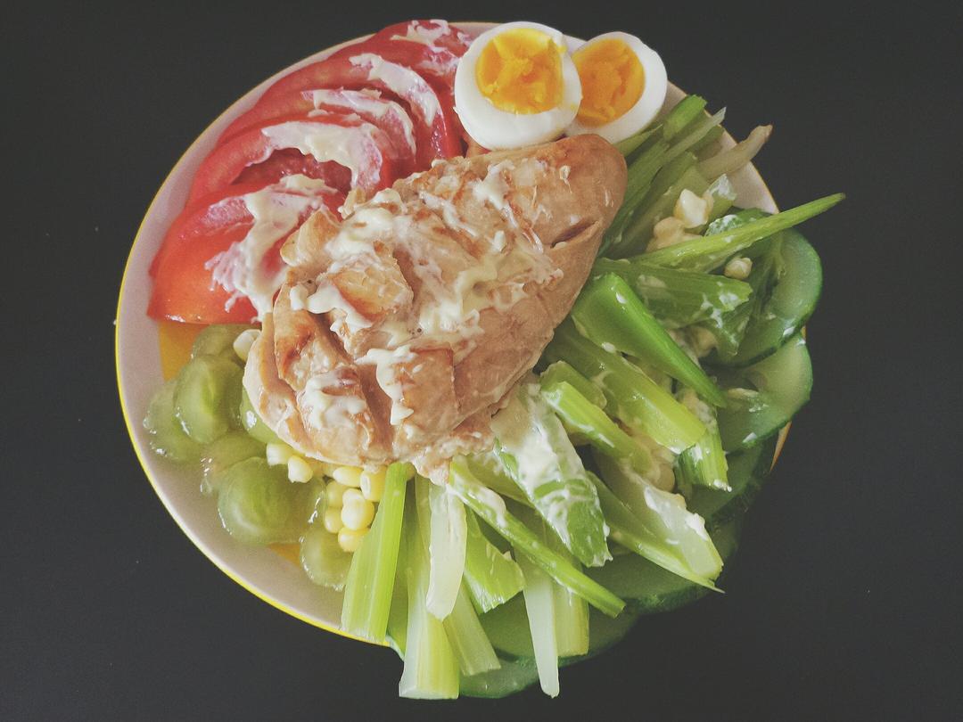 健身沙拉鸡胸肉健身沙拉