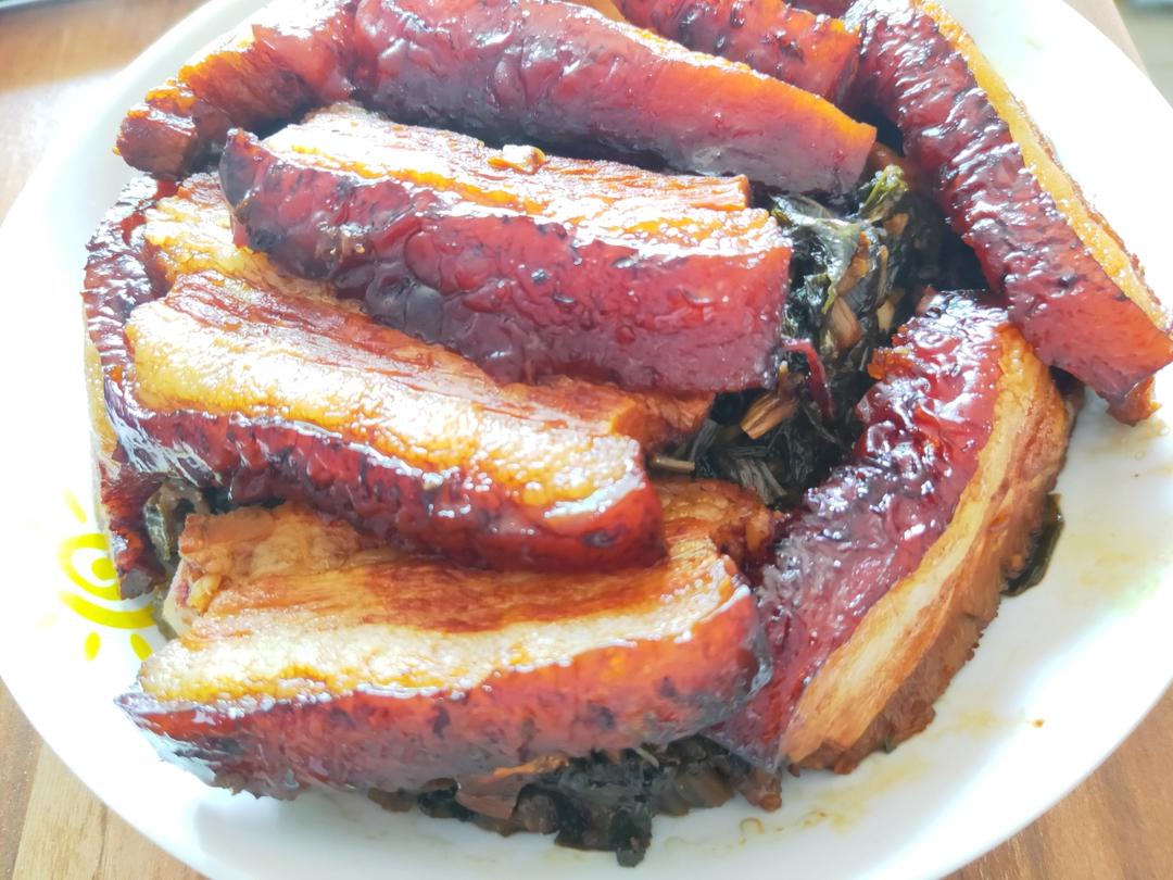 不用油炸更健康的梅菜扣肉