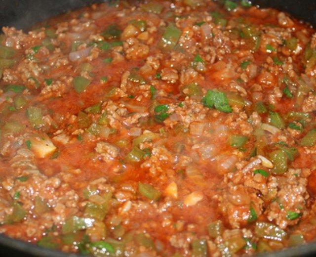 中式番茄酱青椒牛肉碎的做法