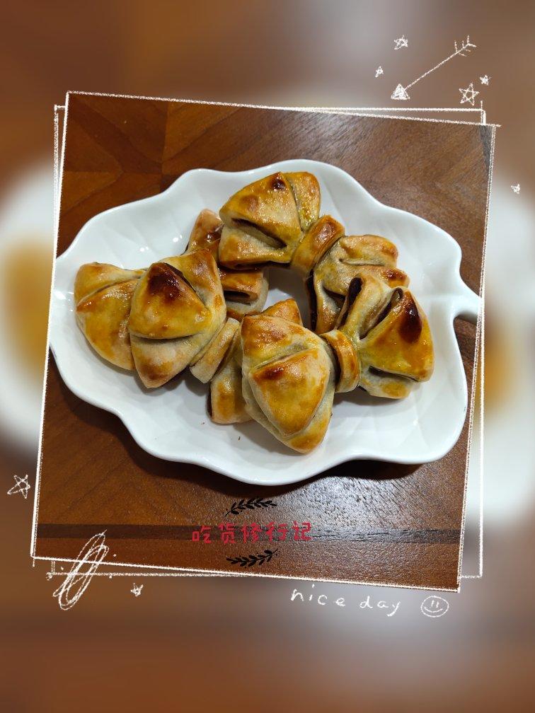 好吃又好看的蝴蝶结🎀豆沙面包