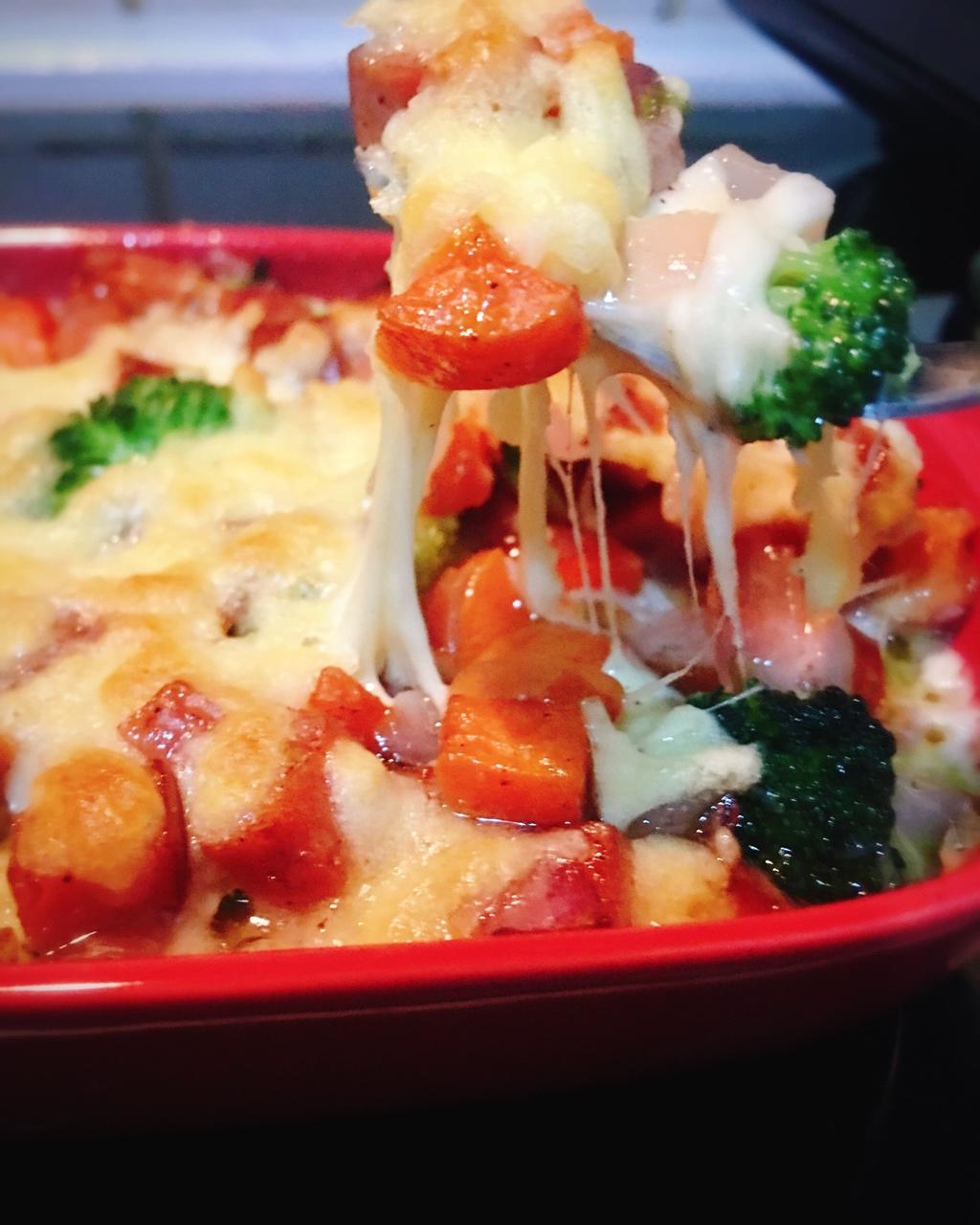 奶酪什蔬焗土豆泥