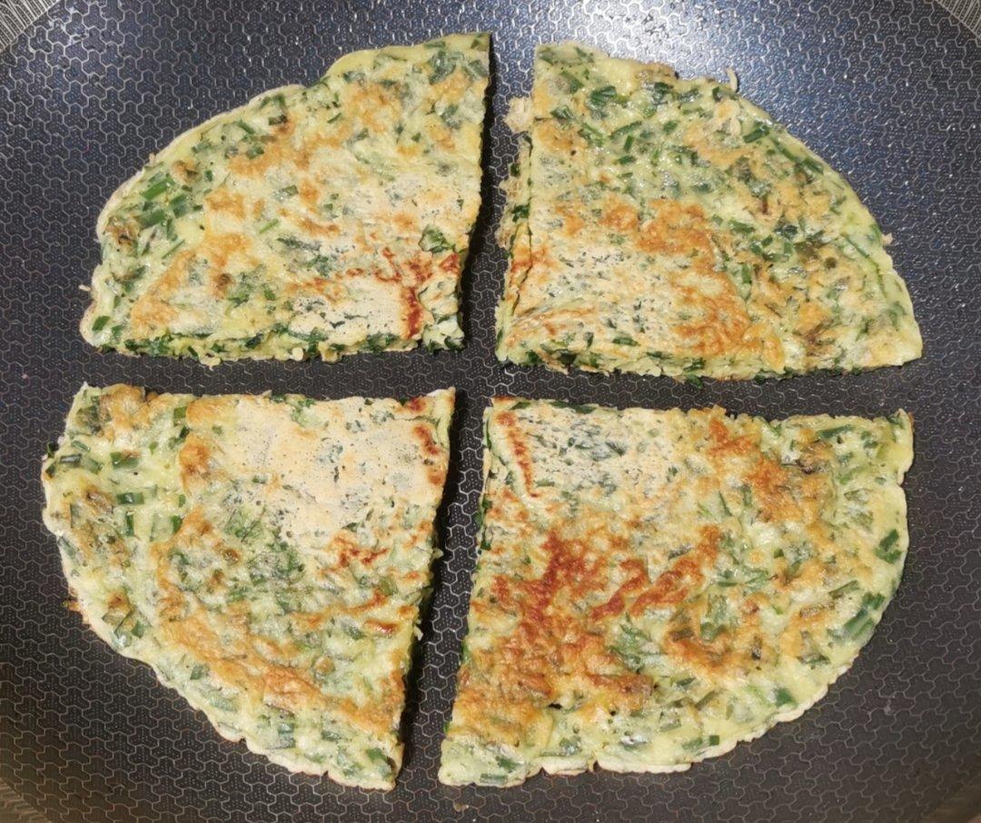 懒人韭菜鸡蛋饼