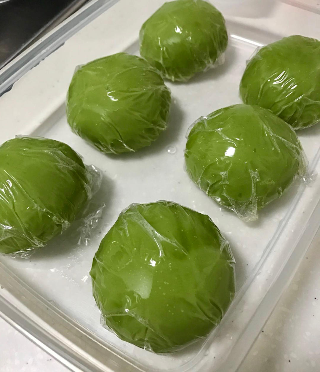 网红青团～～咸蛋黄肉松青团