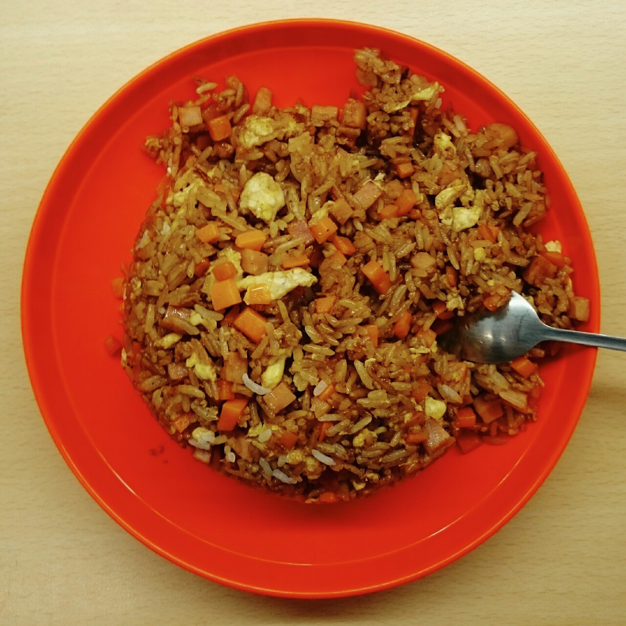 小时候的酱油炒饭