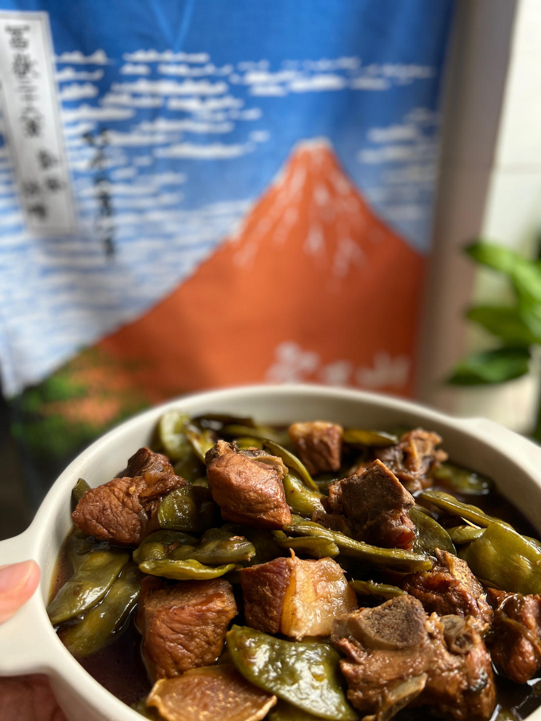 贴秋膘必备～扁豆红烧肉