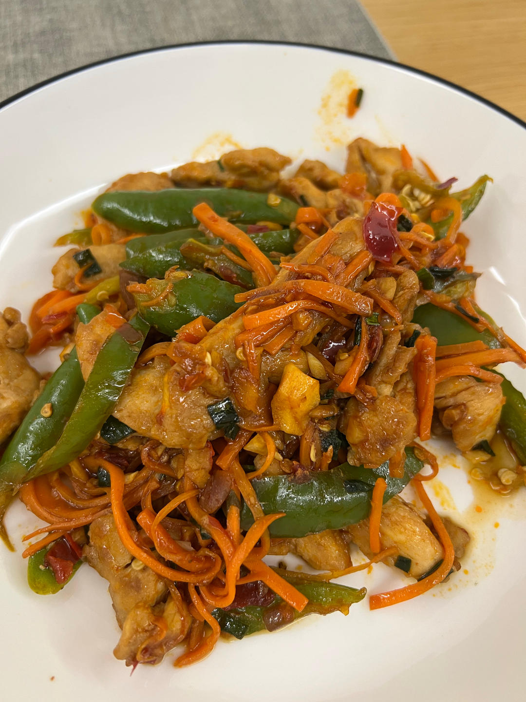 米饭🍚杀手鱼香鸡丝         （减脂期也可以吃）