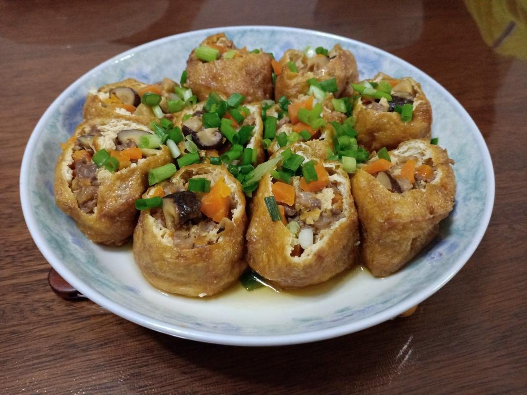 一端上桌就被秒光的时蔬肉沫酿油豆腐