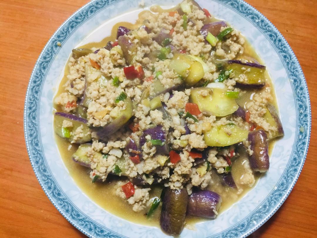 红烧肉沫茄子