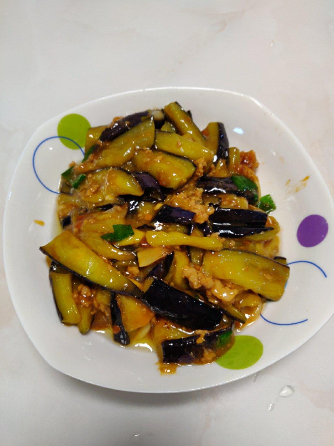 红烧肉沫茄子