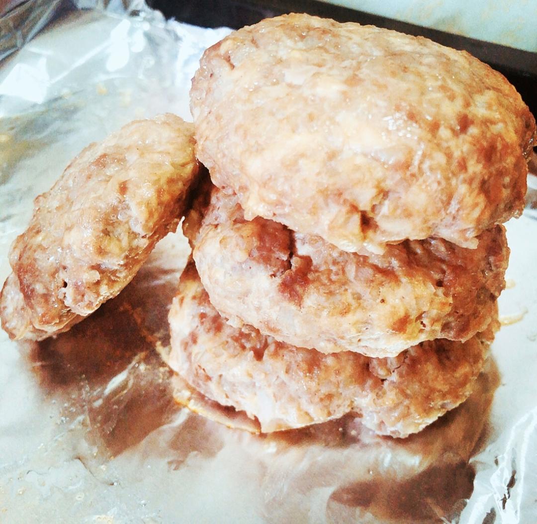 藕碎代替面粉，低卡低碳的汉堡肉排来了！|芥末的减脂餐