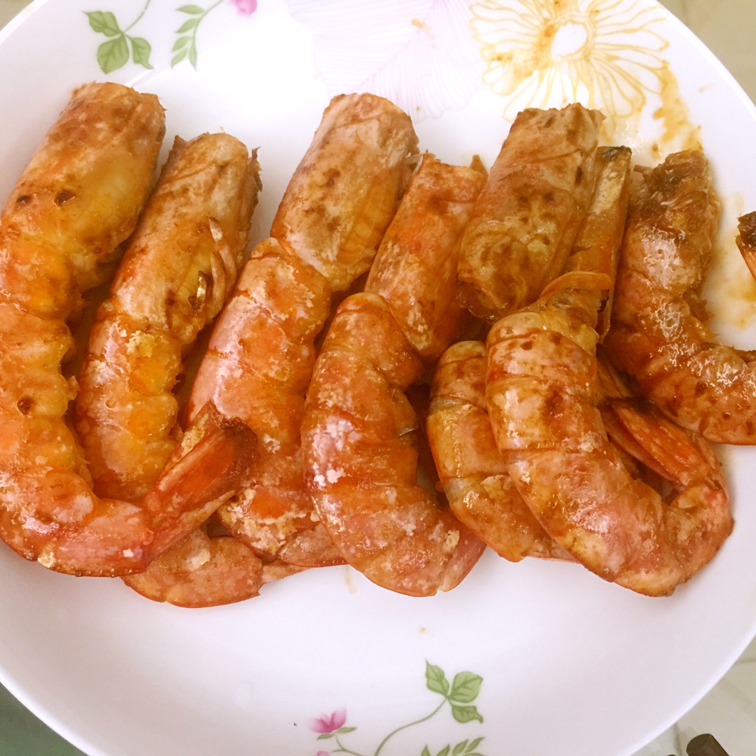 盐煎阿根廷红虾——最朴素的做法