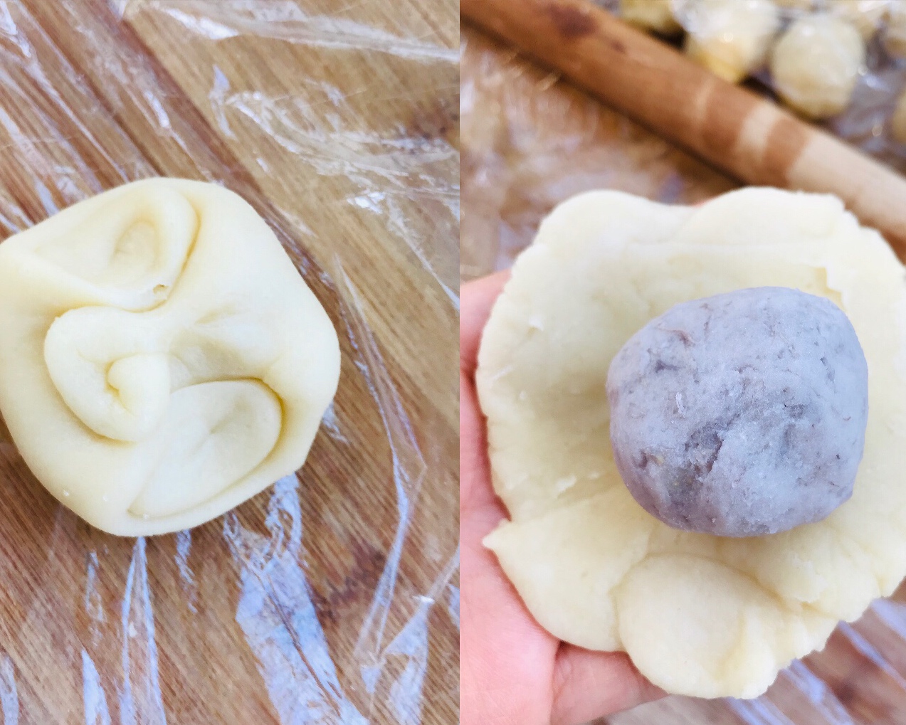 芋泥酥💜（内附中式酥皮+万能芋泥做法）的做法 步骤11