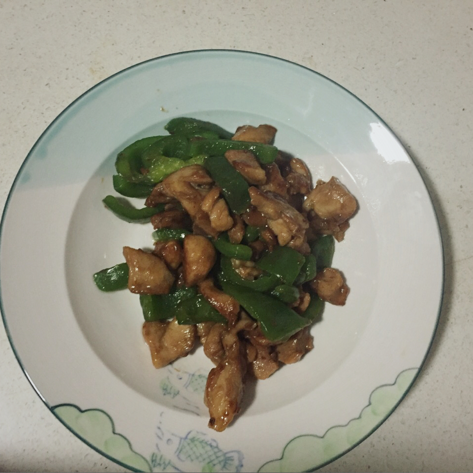 青椒炒鸡腿肉（大厨级别）