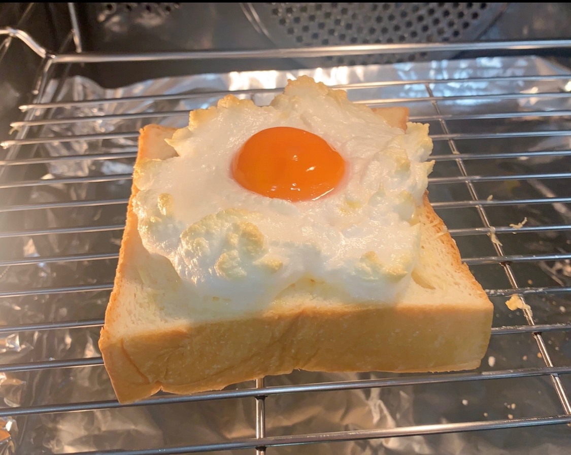 🍞🍳云朵蛋烤吐司（完美周末早午餐1）的做法 步骤16