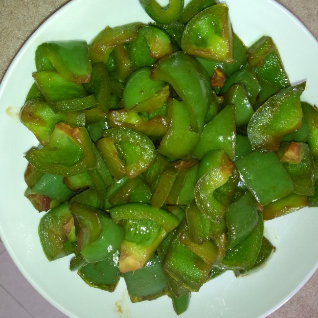 candy yin做的清炒青椒