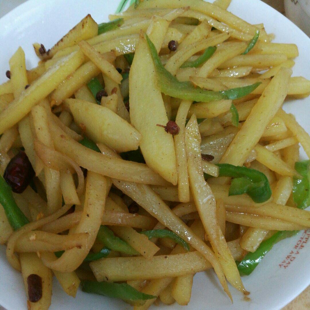 家常菜 炒土豆丝 手机用户9551_sgdt做的炒土豆丝 赞 土豆,干辣椒,葱