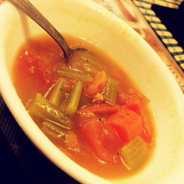西芹西红柿肉汤