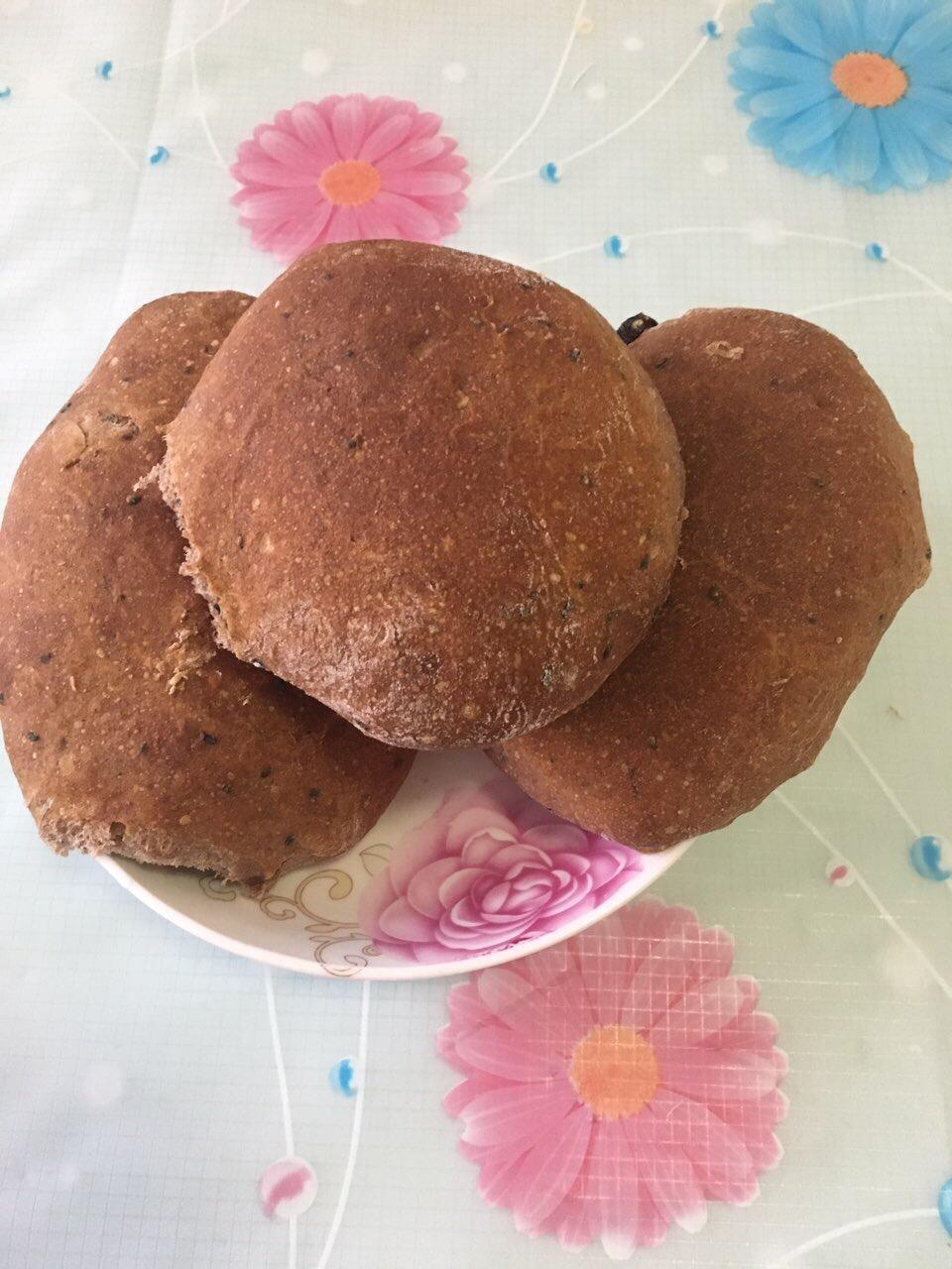 无糖无油健康全麦面包---免揉