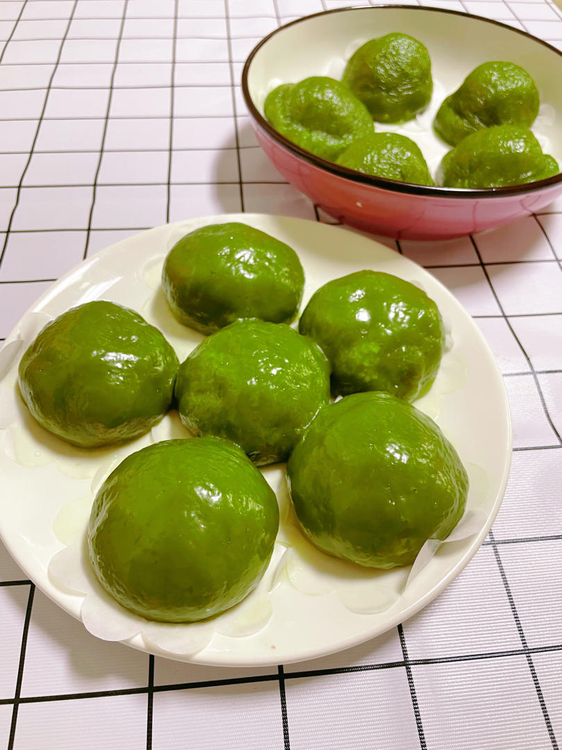 咸蛋黄肉松青团（艾糍）