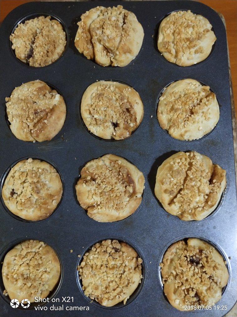 香香软软，层层叠叠的红糖小面包