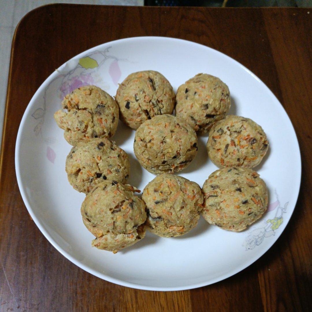 豆渣杀手～空气炸锅版豆渣丸子