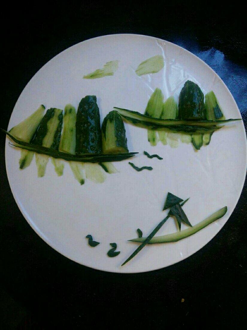 黄瓜山水拼盘