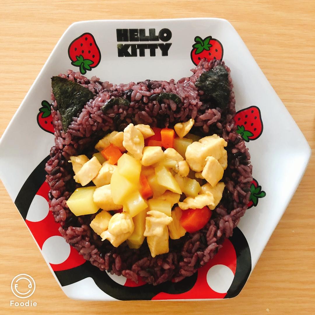 儿童鸡肉咖喱饭