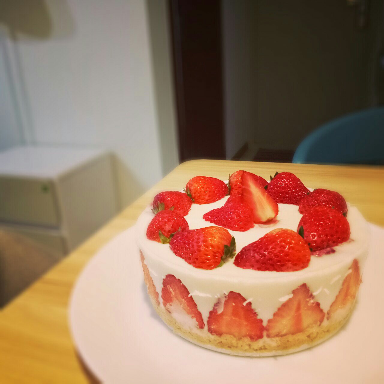 美貌健康又简单/草莓布丁蛋糕