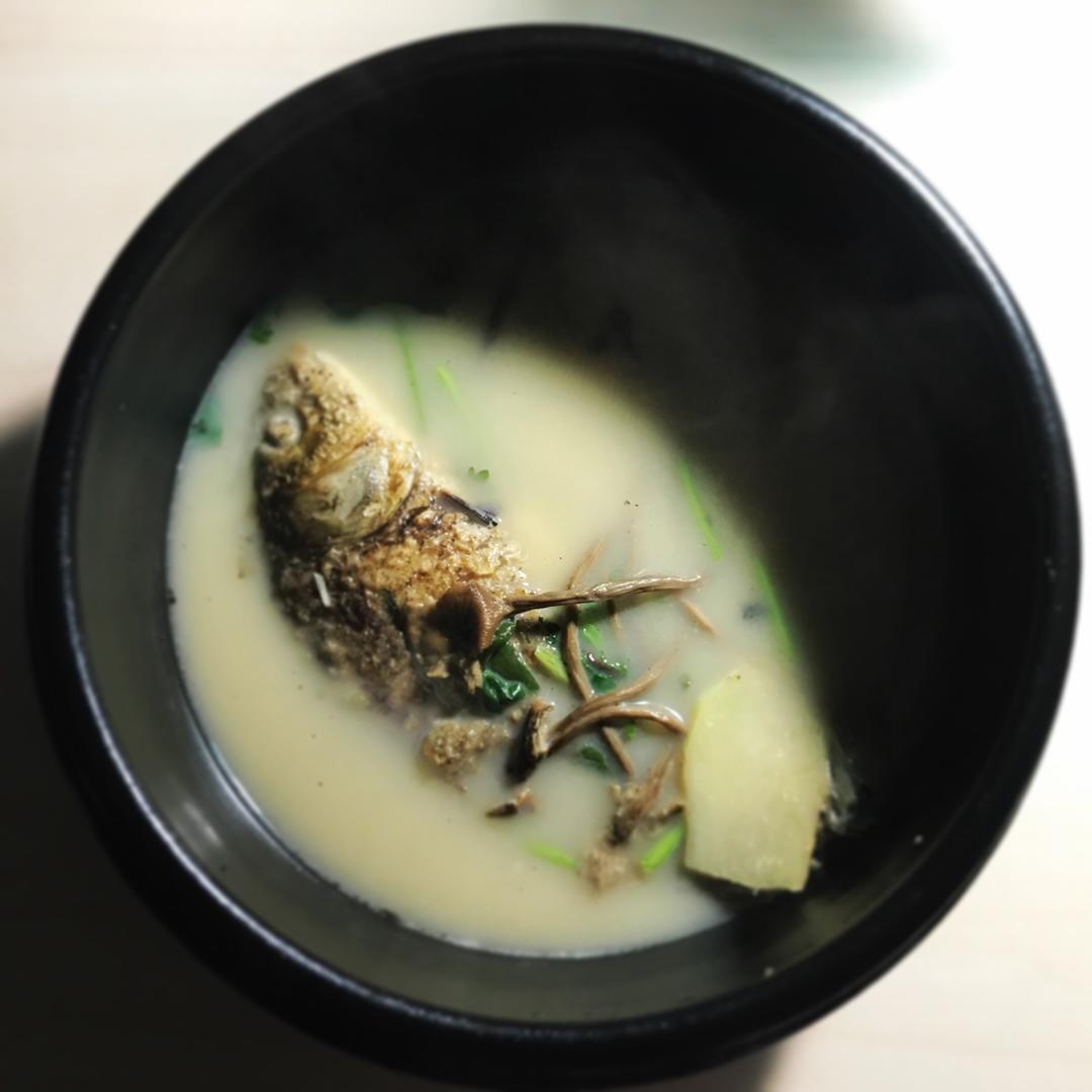 鲜菌奶白鲫鱼汤