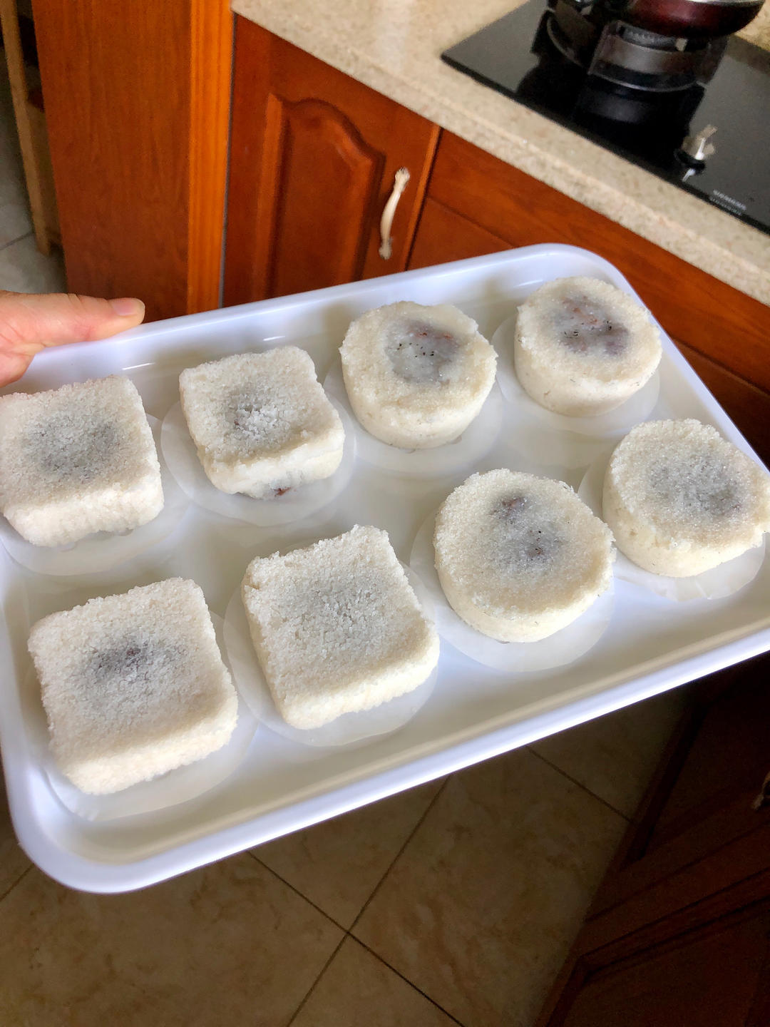 中式传统小方糕 松糕 米糕 蒸糕