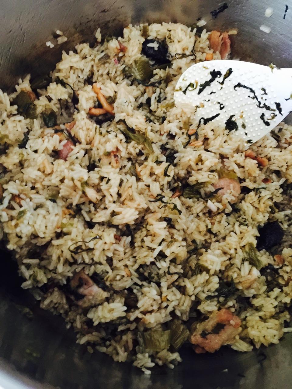 多多爱做饭做的平和咸菜饭