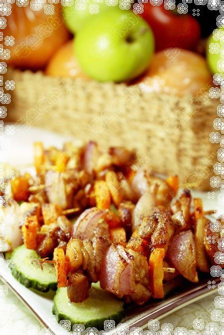 黑椒鸡肉串的做法