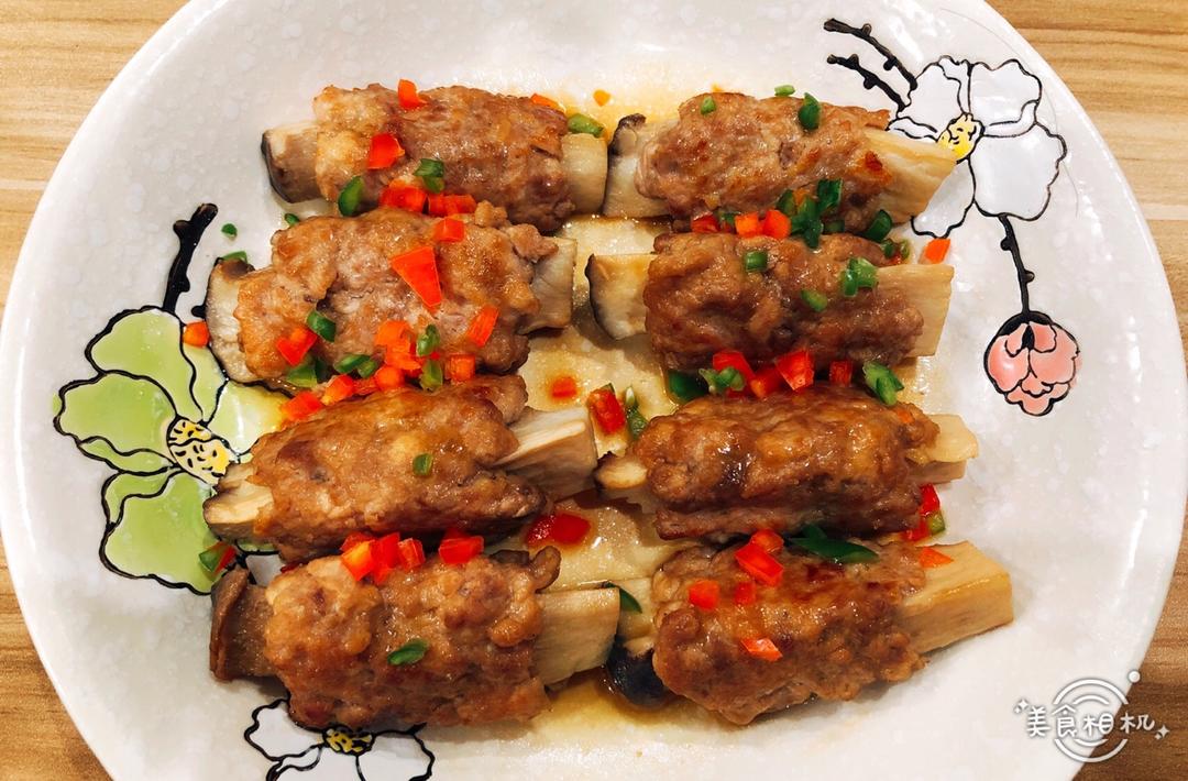 杏鲍菇酿肉卷