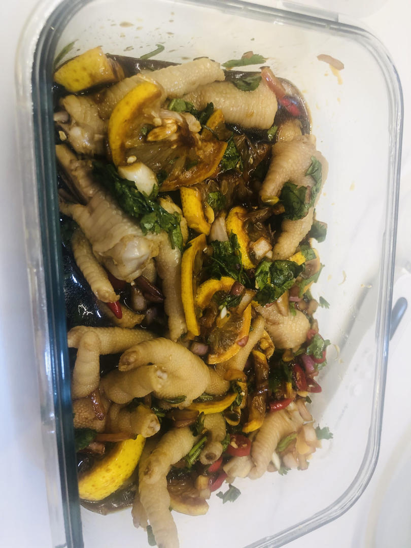 🍋柠檬百香果🌶️酸辣网红鸡爪